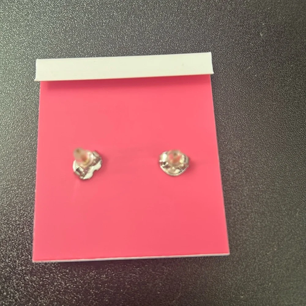 Kate Spade Sparkling Silver Stud Earrings - Picture 3 of 3
